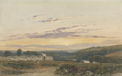 Der Hirte, Abend von Francis Oliver Finch